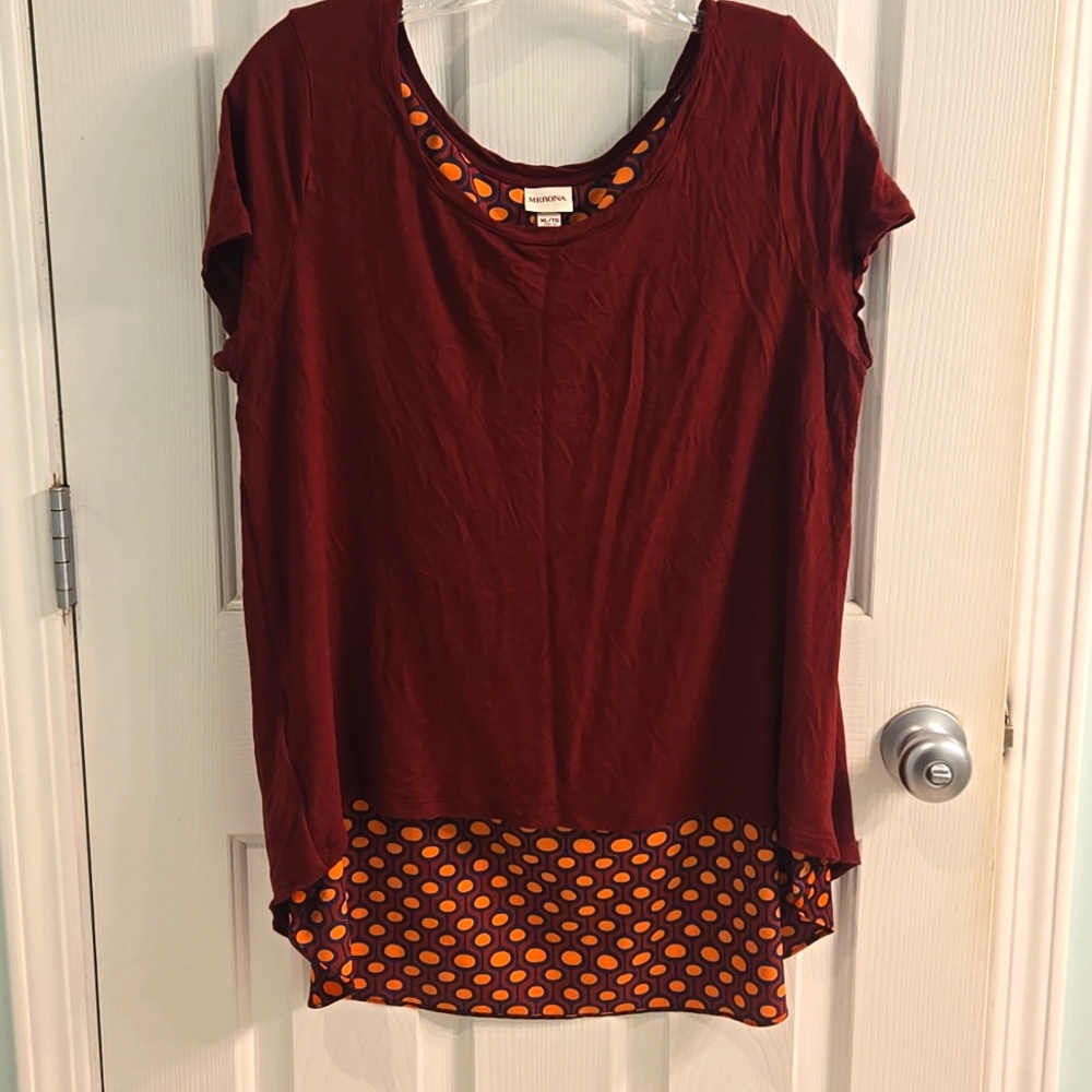 Merona Burgundy Top, size XL